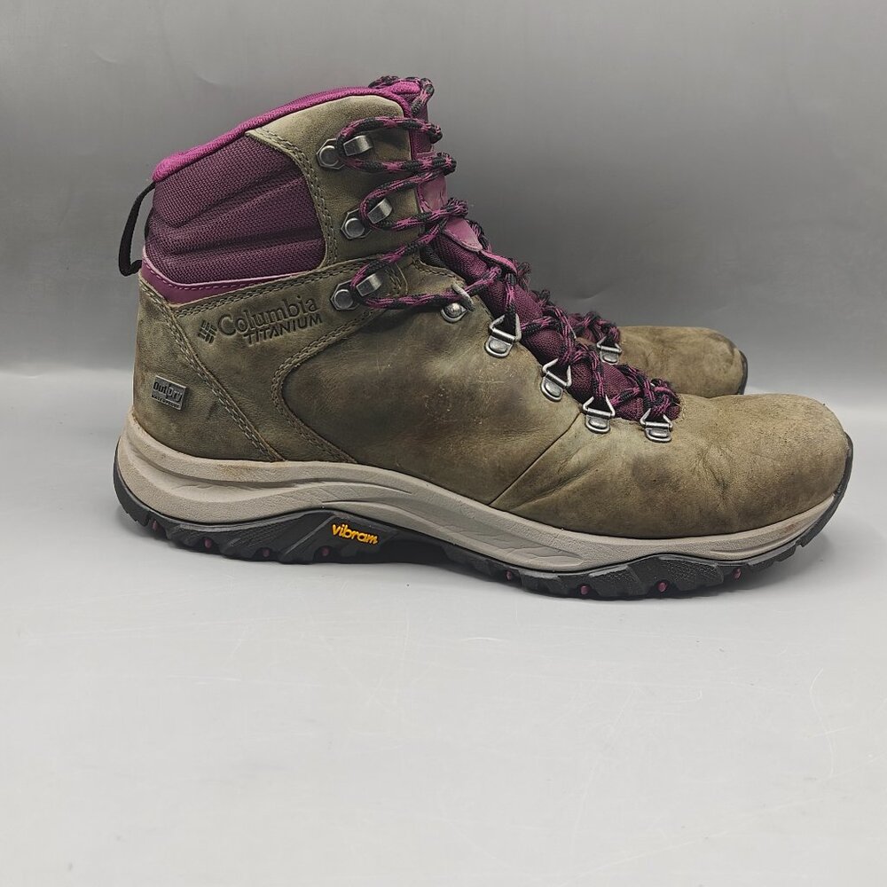 Columbia Women's 100MW Titanium Outdry Waterproof Hiking Shoes Size 9.5